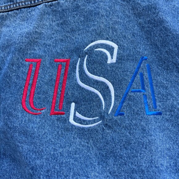 Vintage Denim Lee Jacket from the 1999 Ironman in Lake Placid USA - PTP 26” EUC - Picture 6 of 7